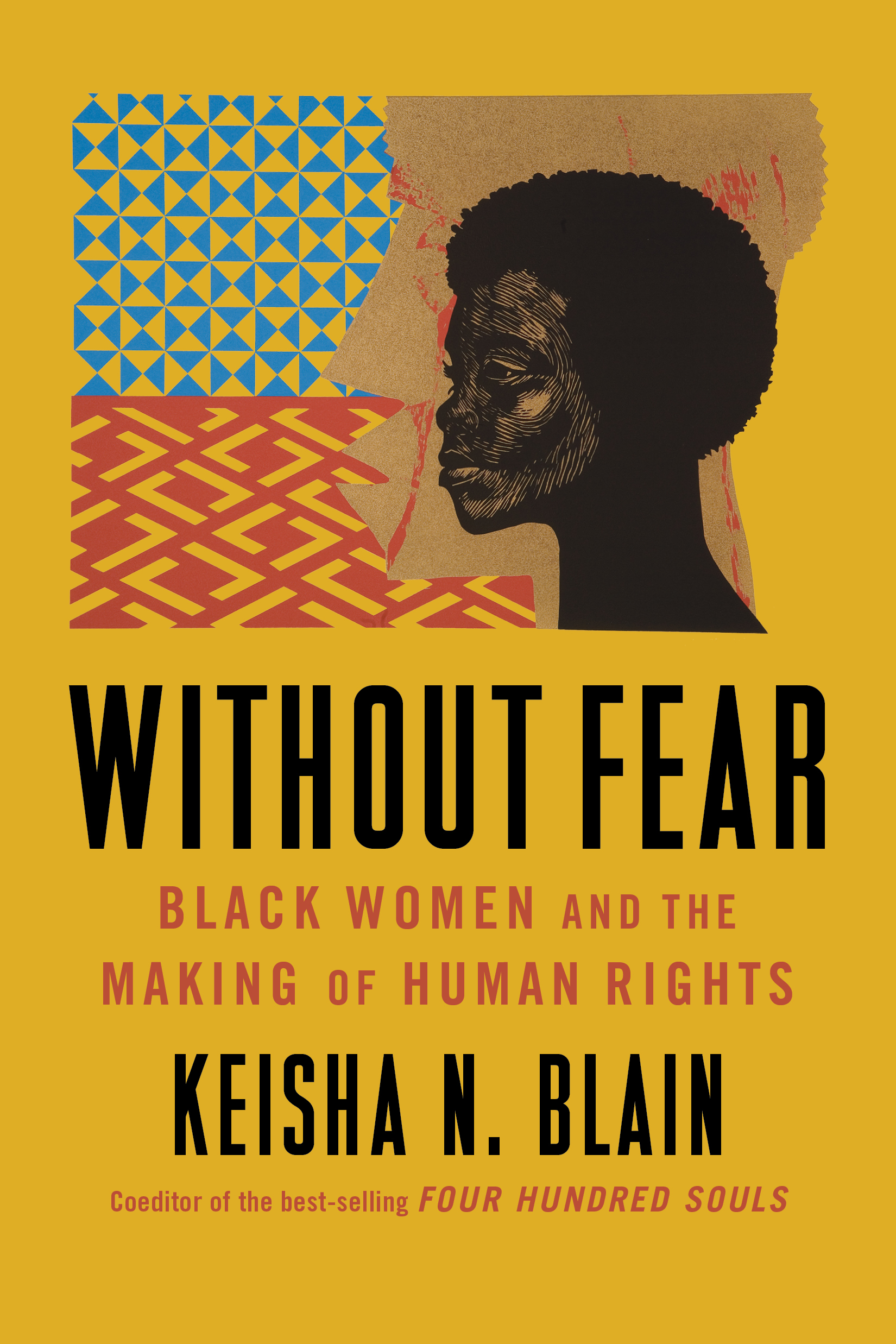 Yellow book cover of "Without Fear: Black Women and the Making of Human Rights"