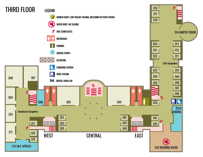 MLC Third Floor Map