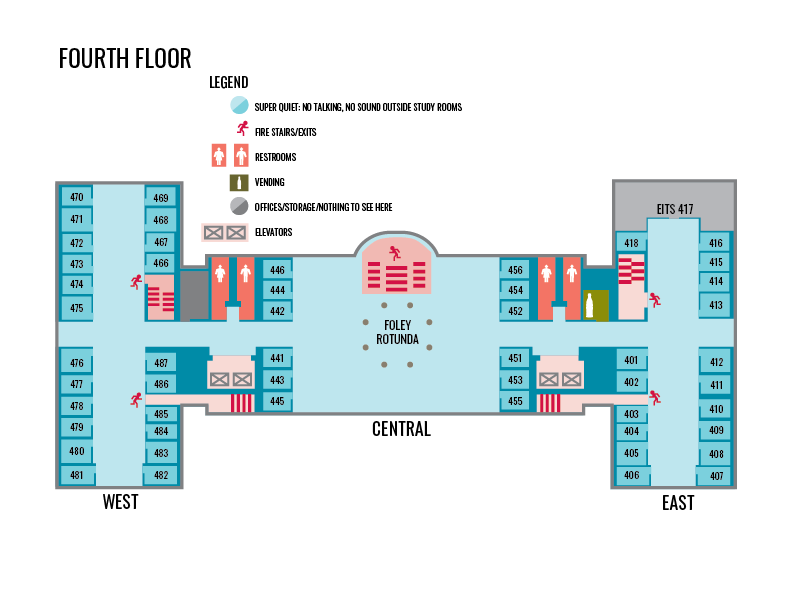 MLC fourth floor map