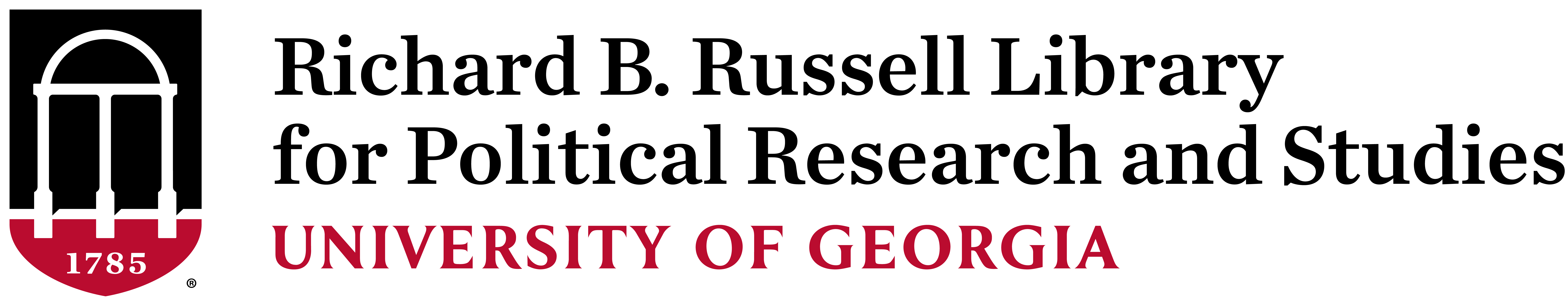Russell Library logo homepage