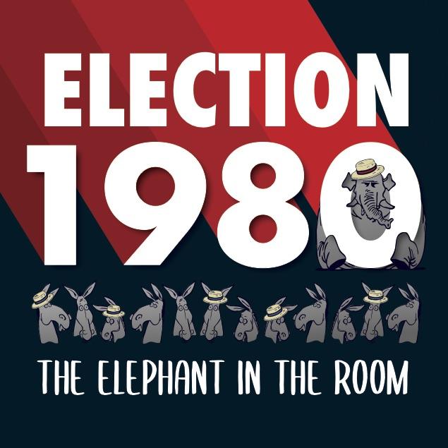 Election 1980 exhibit logo