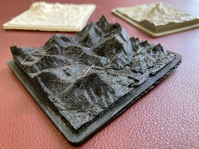 3D printed topographical maps