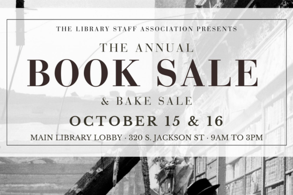 graphic with book sale information