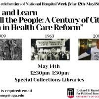 Graphic noting lunch & learn with exhibit title