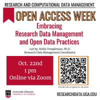flyer on embracing research data management and open data practices