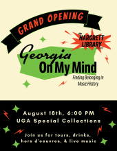 Georgia on my Mind Exhibit Opening Reception Graphic